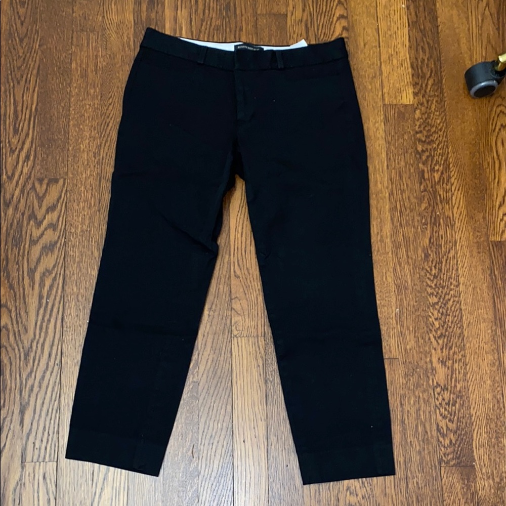 Ankle cropped Banana Republic Black Dress Pants Straight-Leg